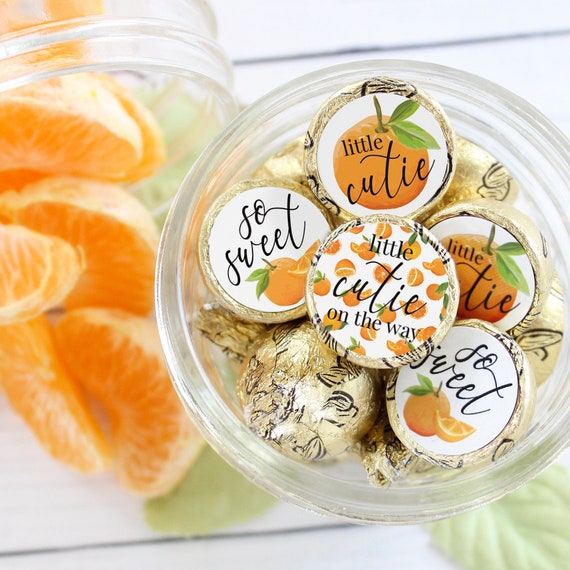 Little Cutie Baby Shower Decorations, Cutie Orange Baby Shower Favor