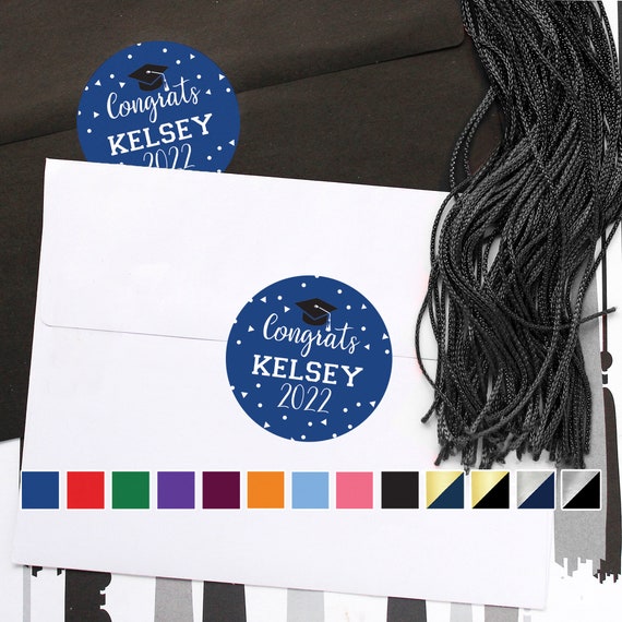 Graduation Party Favor Labels Personalized Graduation Party