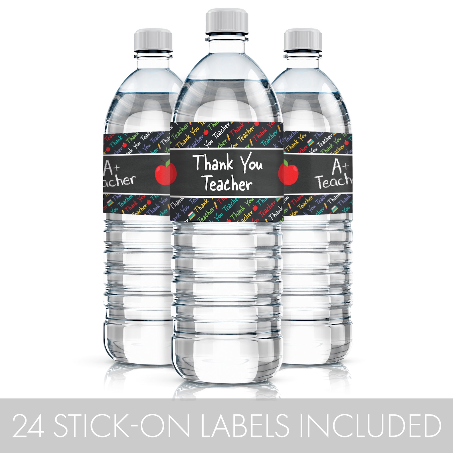 Teacher Appreciation Week Water Bottle Labels Thank You - Etsy