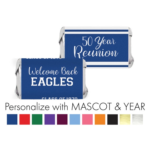 High School Reunion Decorations Custom Mini Candy Bar Etsy