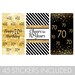 70th Birthday Candy Wrappers for Miniature Chocolate Bars - Etsy