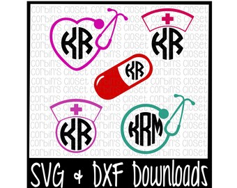 Download Nurse Monogram Svg Etsy