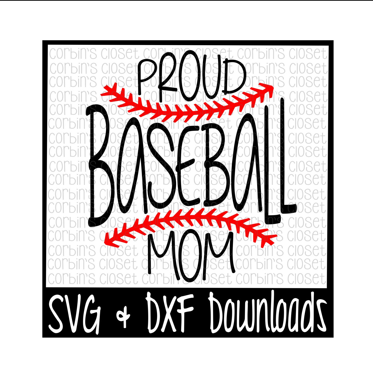 Download Baseball SVG Baseball Mom SVG Proud Baseball Mom Cut File | Etsy
