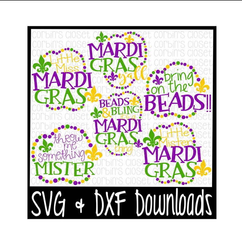 Download Mardi Gras SVG Mardi Gras Bundle Mardi Gras 6 SVG Cut | Etsy