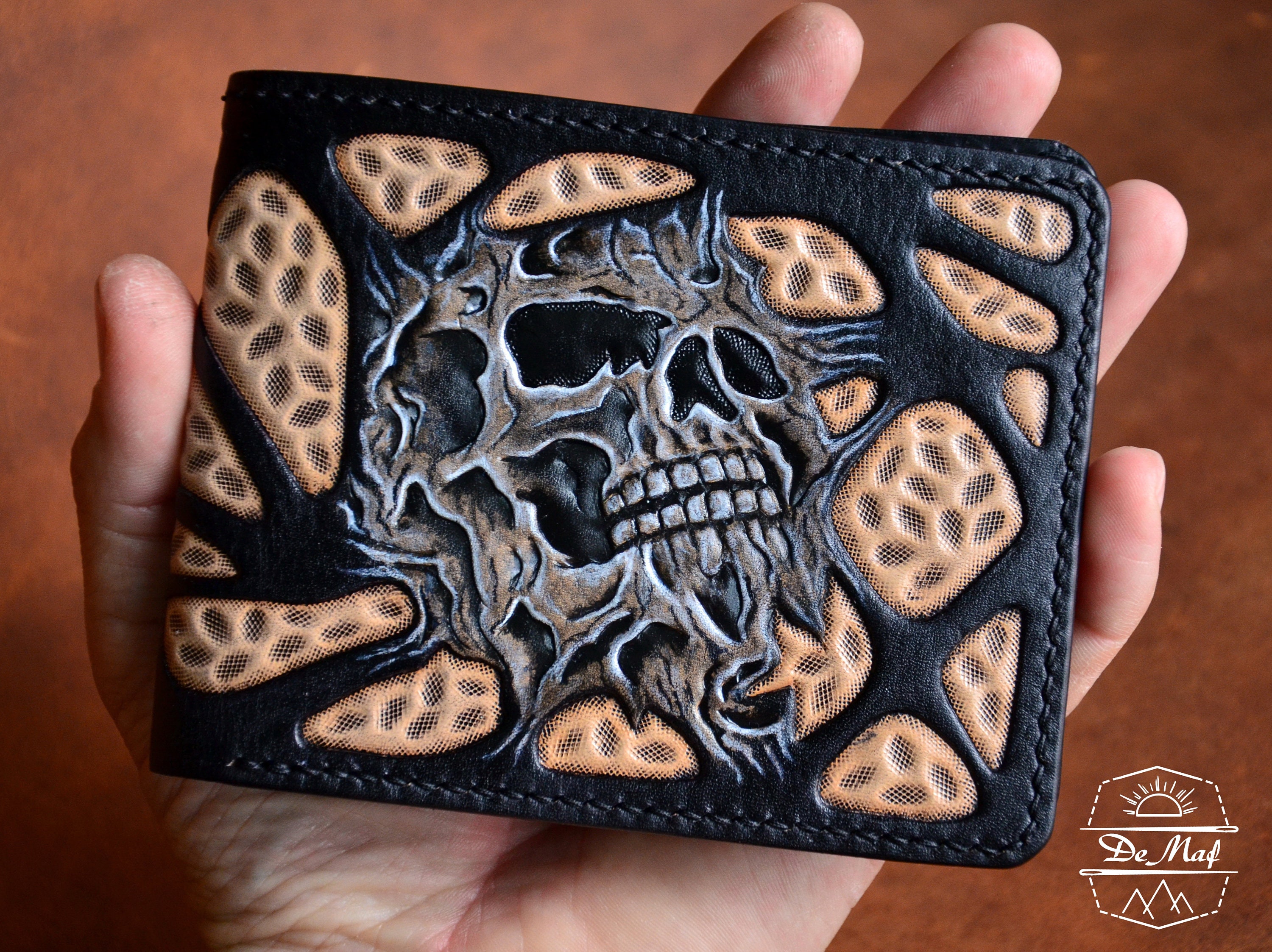 Metal Wallet Custom Skull - Etsy Metal Wallet Custom Skull - Etsy