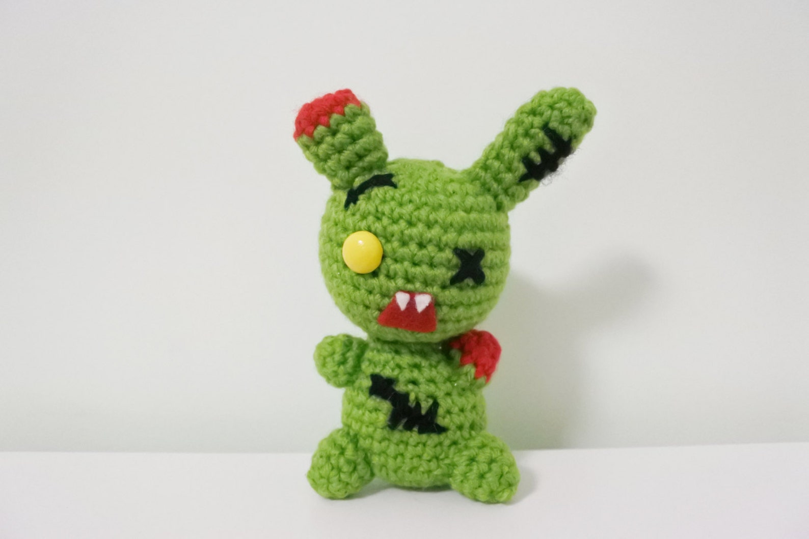 Zombie Bunny Amigurumi/crochet Stuffed Doll Halloween Etsy Australia