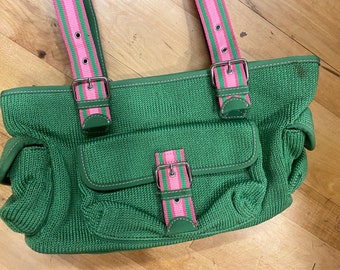 Vintage the SAK Purse Bright Green Purse Single Strap