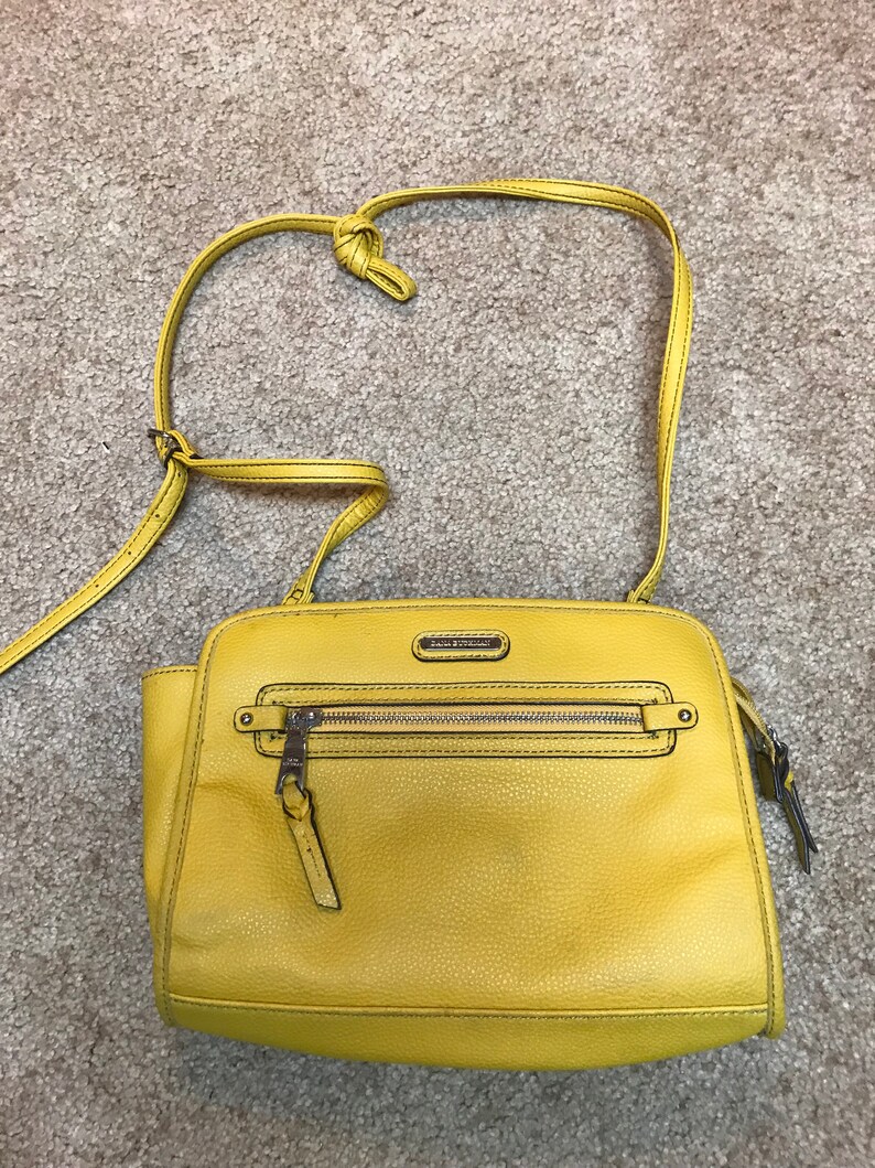 Yellow Faux Leather Purse . Golden Rod Yellow. Purse . Single Shoulder