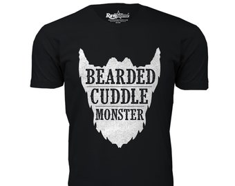 Men's Greatest Beard Cuddle Monster Themed T-shirts (Extended Sizes Available)