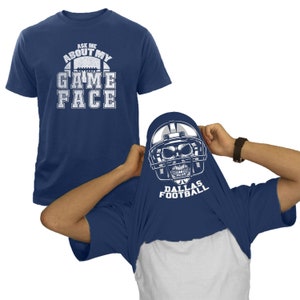 Men&#39;s Football Game Face Flip T-Shirts (Dallas, Chicago, Cincinnati, Cleveland, Detroit, Green Bay)