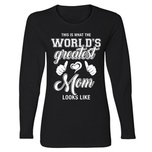 Women World Greatest Blessings Mother&#39;s Day Long Sleeve Shirt
