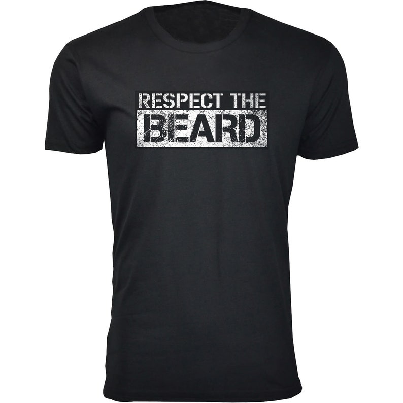 Men's Respect the Beard Crew Neck T-shirts | Etsy