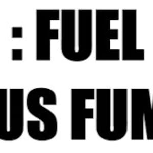 May include: Red and white striped warning sign with black text that reads "WARNING: FUEL ACCESS HATCH DANGEROUS FUMES"