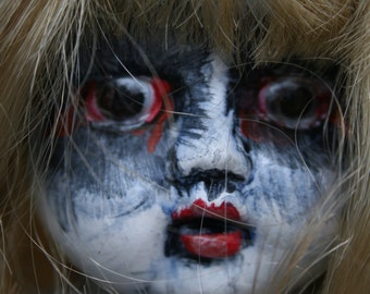 Mavis/altered doll/creepy doll/dark doll/gothic/horror/zombie/macabre