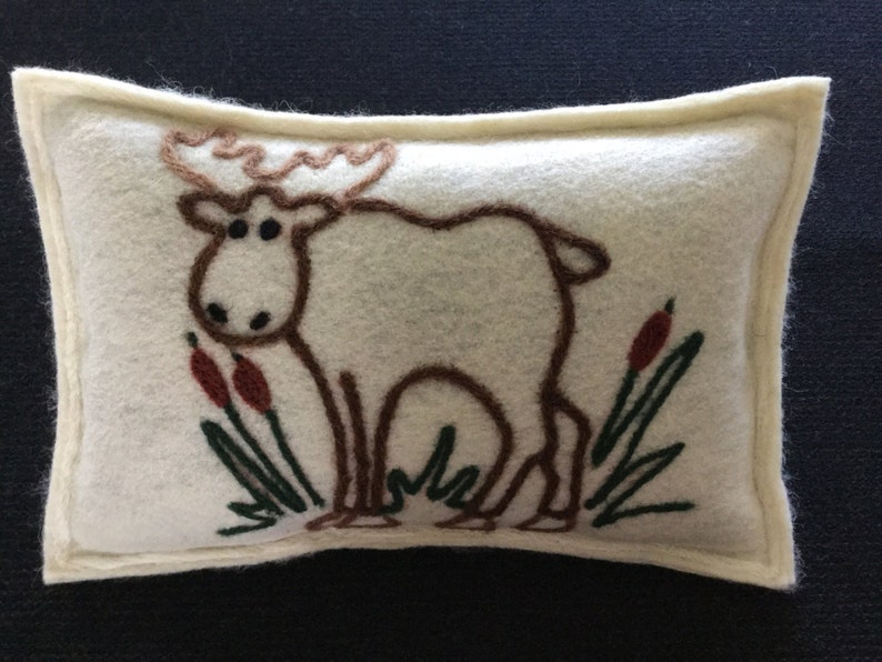 Moose Maine Balsam Pine Pillow Etsy