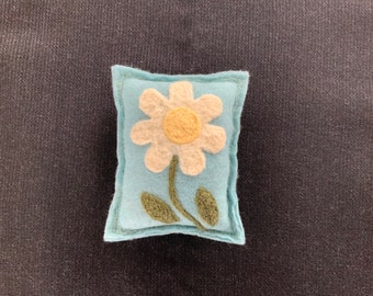 Hand Needle Felted Spring/Summer Flower Maine Balsam Pine/Fir Sachet