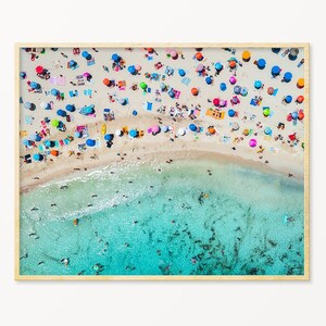 La plage ART PRINT photographie de plage aérienne affiche d’art mural de plage Malin d’en haut imprimer décor de maison de plage Ocean Coastal décor mur