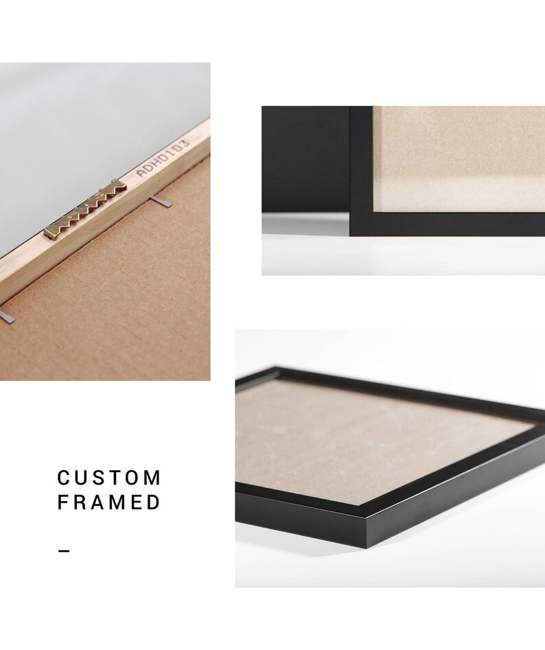 Put a FRAME on It Custom Frame in Black or White Alder Wood Etsy UK