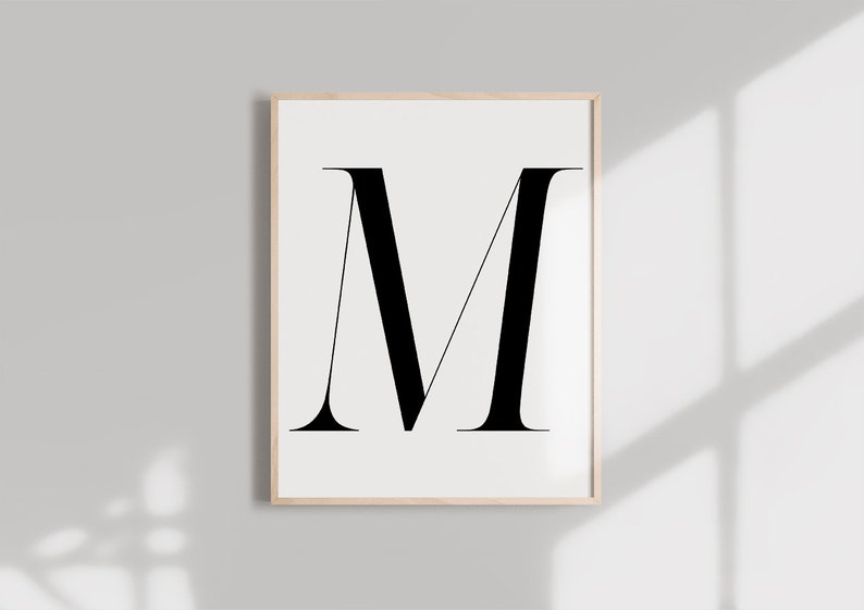 Capital Letter K Print K Letter Print K Wall Decor K Wall Print K Printable Art Letter Print Fathers Day Gift Printable Wall Art Simple Black And White Name And Initial Print Home Kitchen Artwork