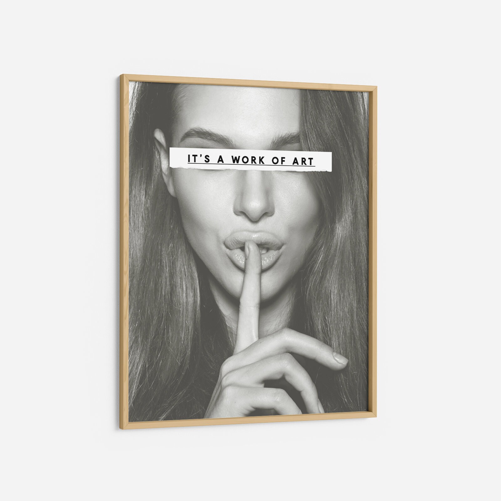 It's a Work of ART Art Print Woman Art Digital Collage Etsy