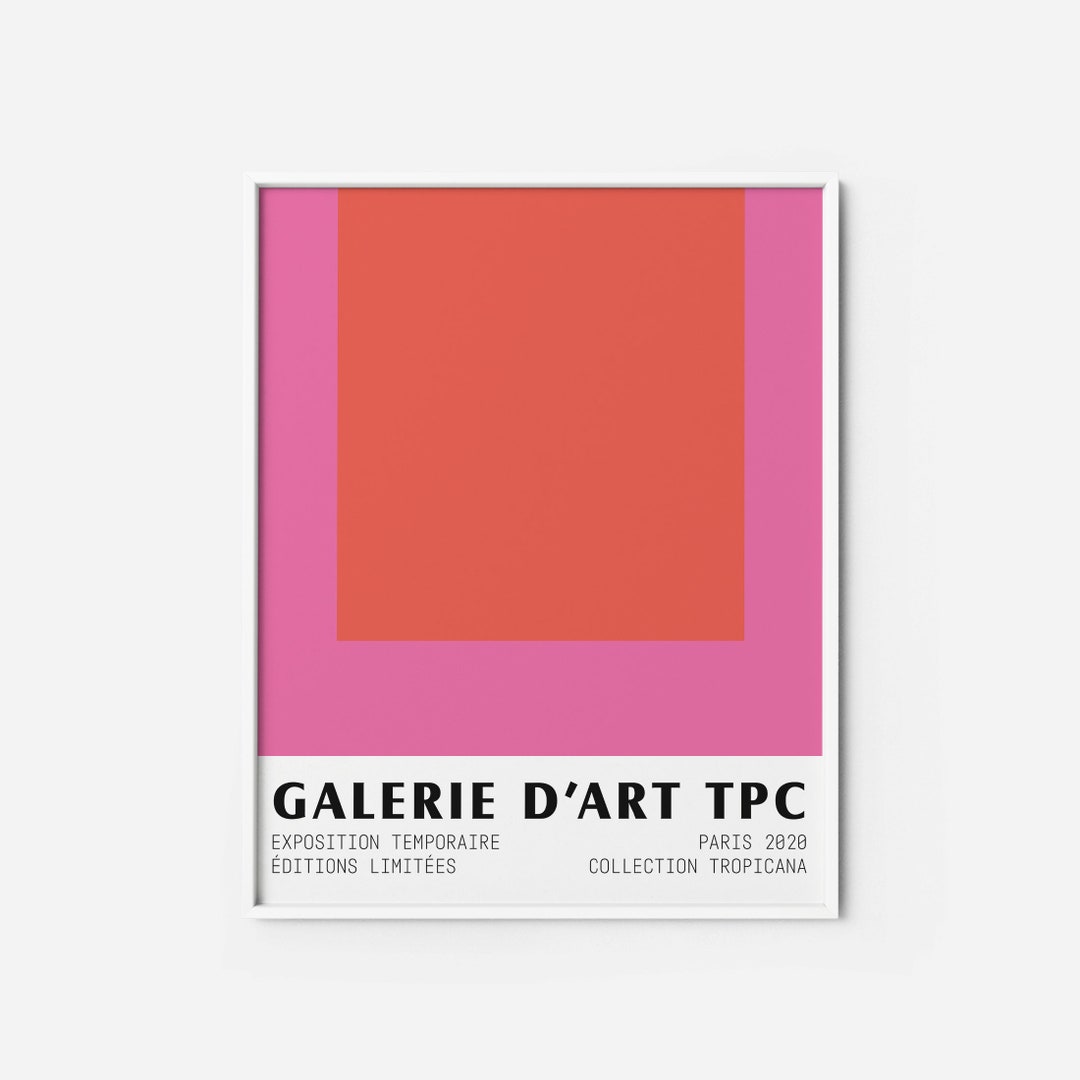 Color Block 1 PRINTABLE Museum Poster Abstract Artwork Mid - Etsy UK