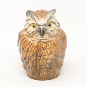 Excellent Vintage 3.5&quot; Goebel Owl figurine #38318-08, TMK5, porcelain bird figurine, owl decor, Goebel collectors gift, owl lover gift