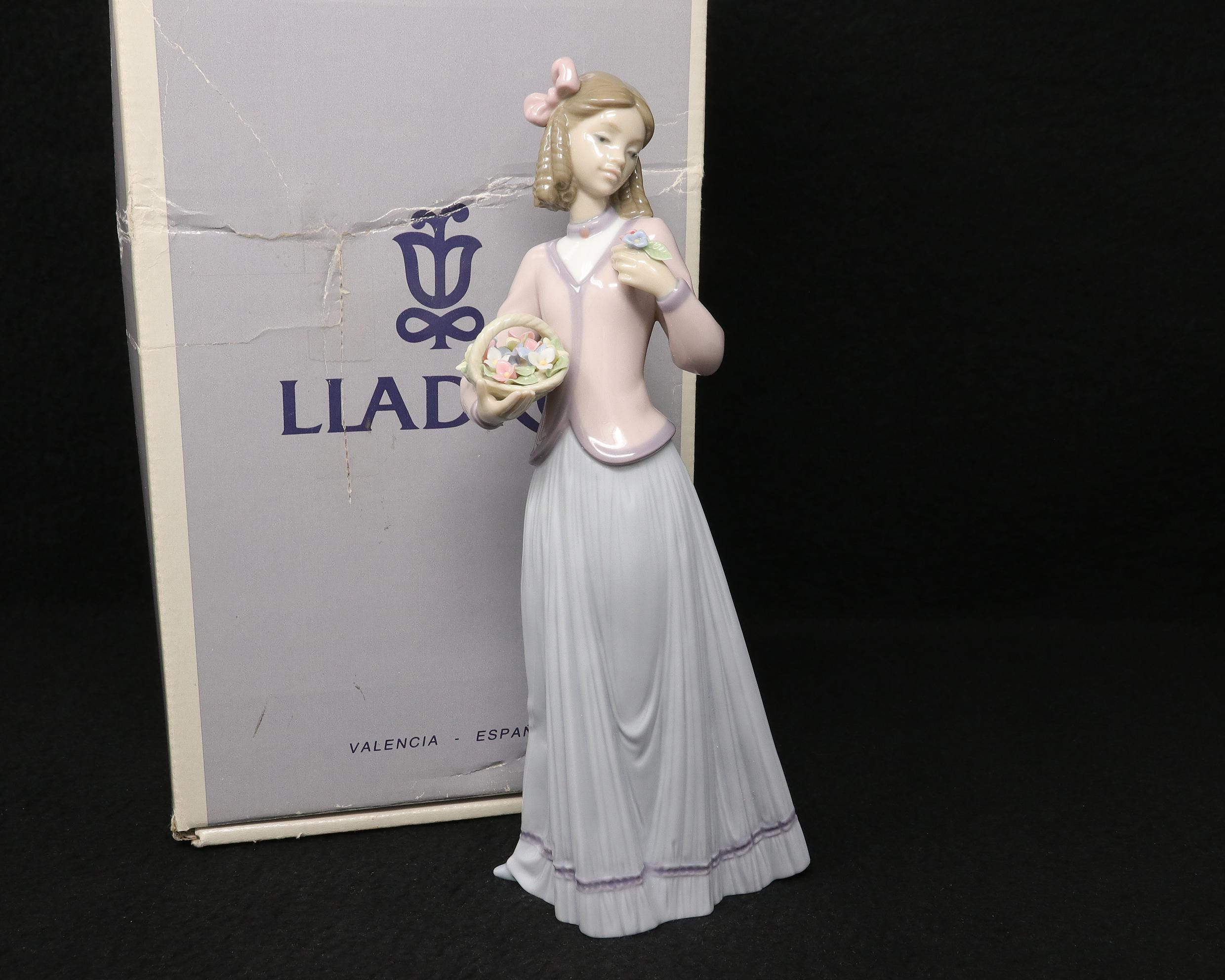Lladro Figurines Girl With Flower Basket - Etsy - Page 3