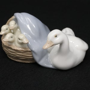 lladro mother duck and ducklings