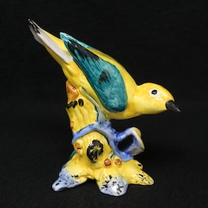 NEUWERTIGE 5&quot; Stangl Pottery Vögel #3447, Gelber Grassänger, Porzellan Vogel Dekor, gelbe Vogel Figur, Vintage Vogel Liebhaber Geschenk