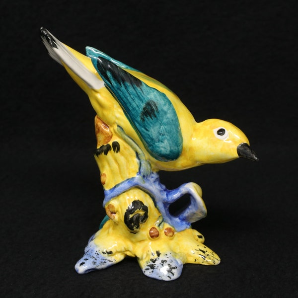 MINT 5" Stangl Pottery Birds figurine #3447, Yellow Warbler, porcelain bird decor, yellow bird figurine, vintage bird lover gift