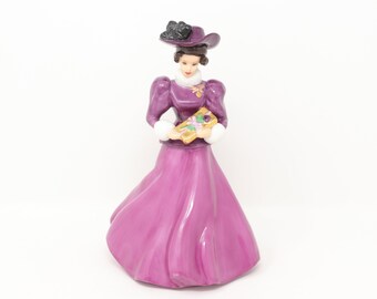 Figurka Barbie z porcelany Hallmark o średnicy 8,5 cala, stan niemal idealny, tradycja świąteczna 1996, lalka Barbie firmy Mattel, edycja limitowana, różowa Barbie, prezent dla kolekcjonerów