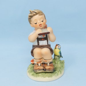 MINT 4 1/8&quot; Hummel In D-Major figurine #430, TMK6, Goebel Hummel boy, porcelain Goebel figurine, vintage musical Hummel, porcelain gift