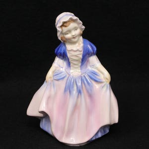 VERY NICE 4.5&quot; Royal Doulton Dinkie Do figurine, HN 1678, collectible porcelain girl, Royal Doulton figurine, Royal Dalton collectors gift