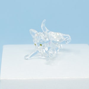 Swarovski Kitten Standing/ Playing #7619 011, MINT in Gift Box with NO BALL, 1.5&quot; Swarovski crystal cat figurine #631856, Swarovski gift