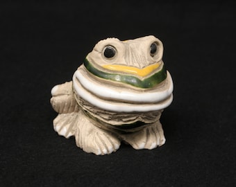 優れたヴィンテージ 2.5 インチ Artesania Rinconada カエルの置物