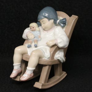Lladro Girl in Chair - Etsy