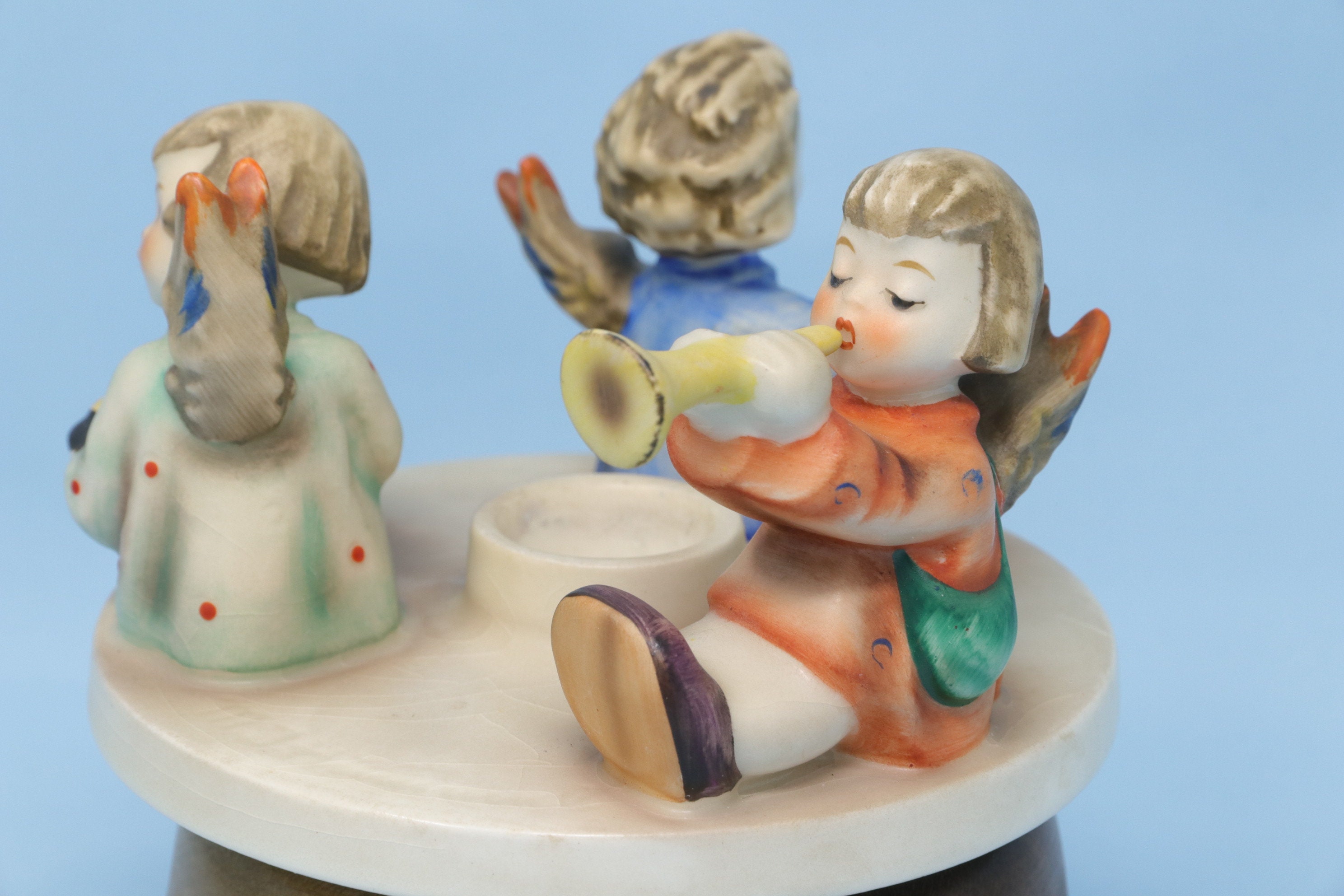 Hummel music box/ candle holder Herald Angels 37 vintage Etsy
