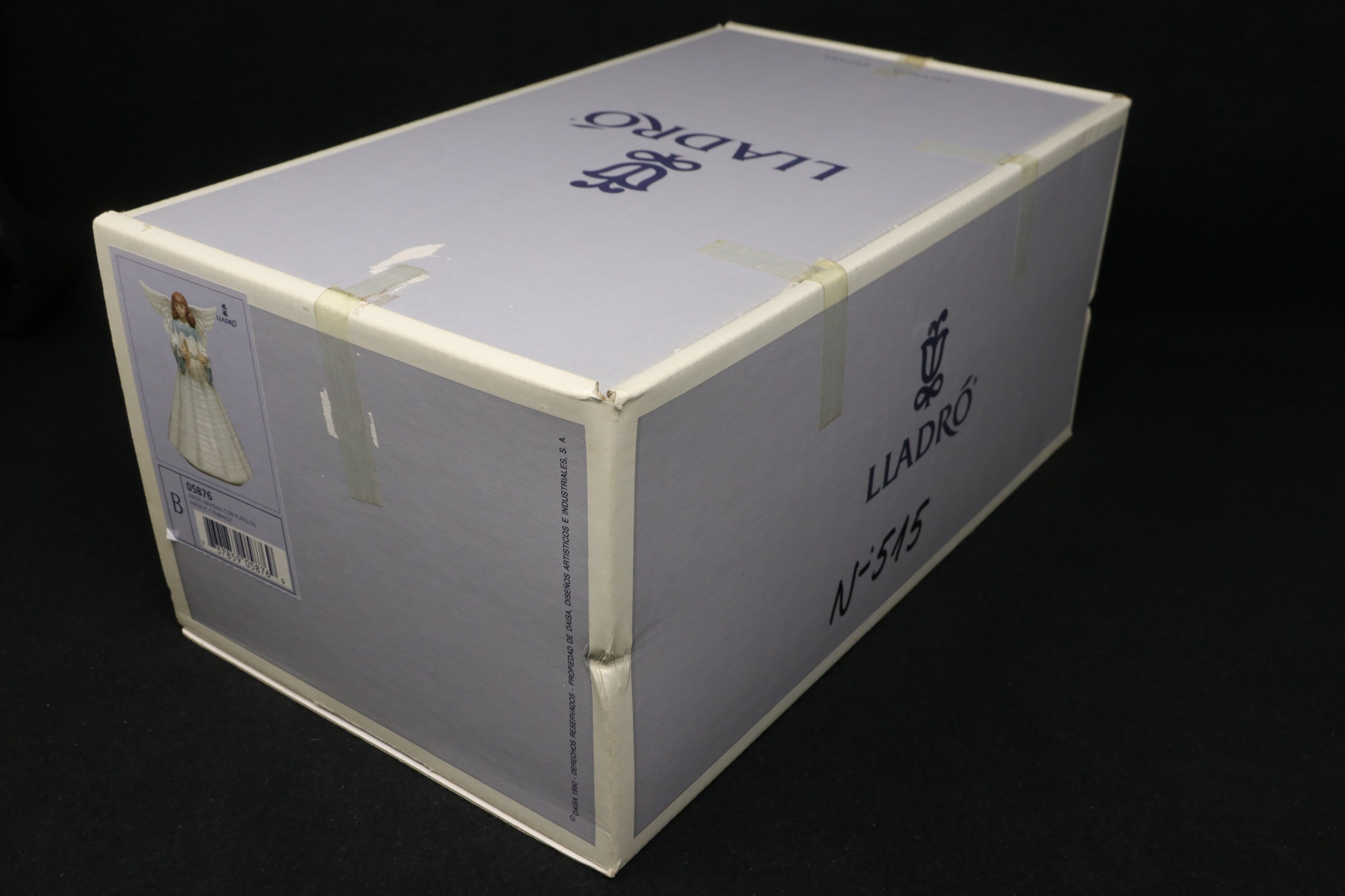 【LLADRO】にらみあい　絶版品　専用箱付き MINT IN BOX the Cymbalist, Lladro Angel Tree Topper #5876