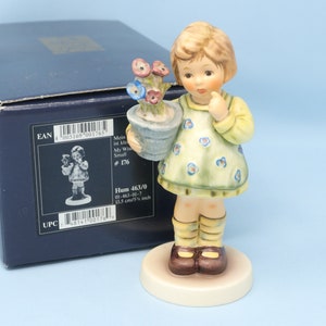MINT IN BOX Hummel My Wish is Small figurine #463/0, 5.5&quot; tall, TMK7, Hummel 81, vintage Goebel porcelain, Hummel girl figurine, Hummel gift