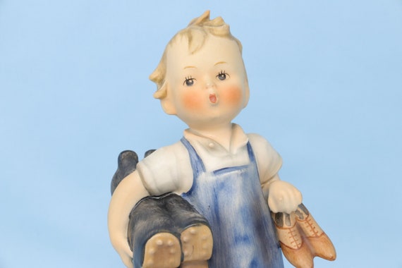 LARGE 6.5 Inch Hummel Boots Figurine 143 1 Rare Vintage Hummel