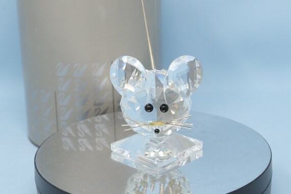 置物 Swarovski Mouse Replica NEAR MINT in BOX Large Swarovski 3 3/4