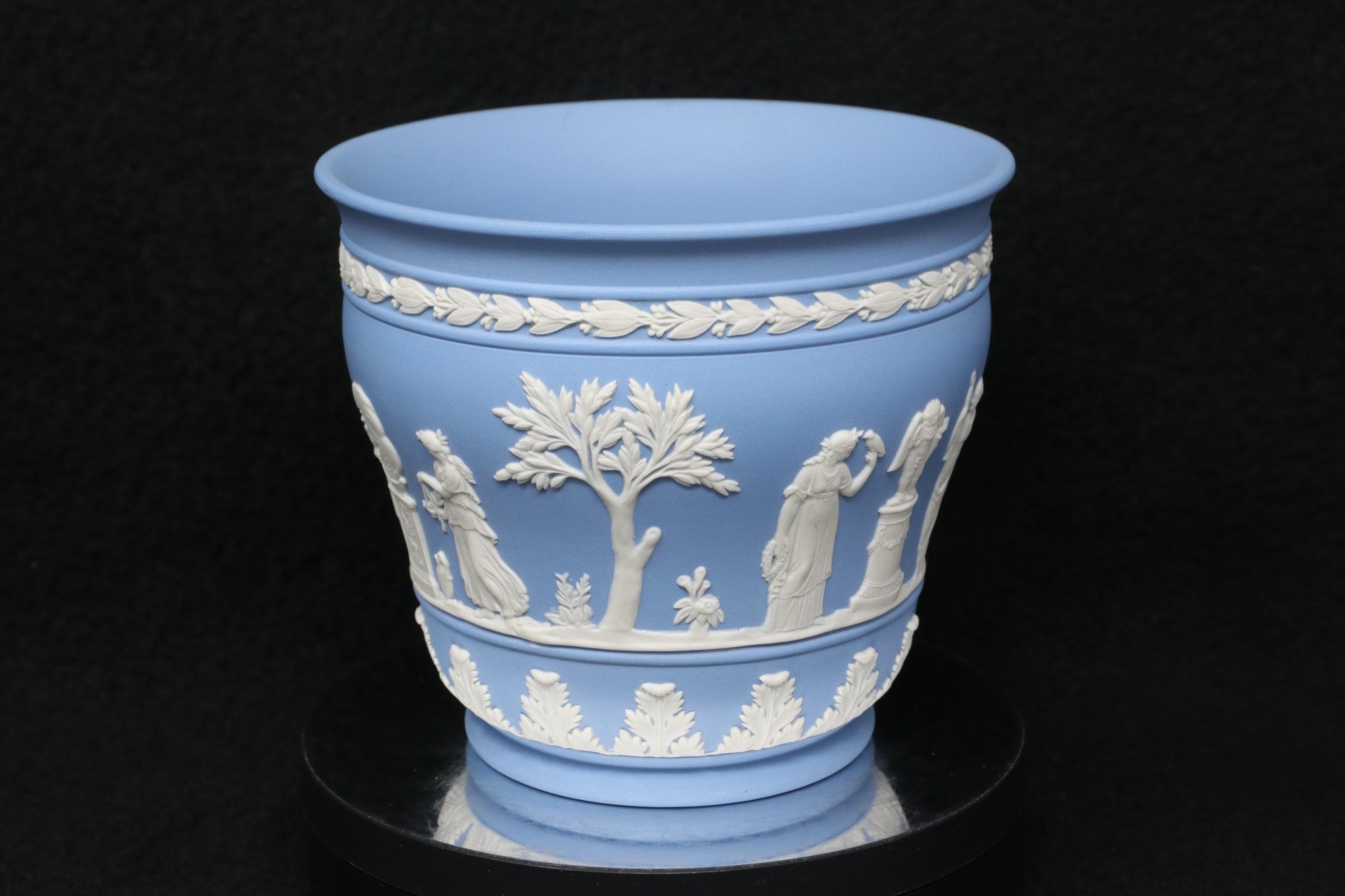 Wedgwood Jasperware Blue Vase - Etsy