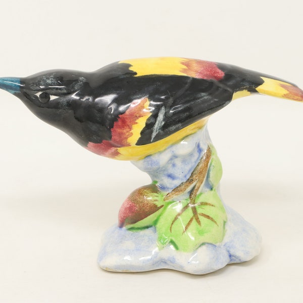 MINT 4 3/4" Stangl Pottery Birds ORIOLE figurine #3402, porcelain bird decor, colorful bird figurine, vintage bird lover gift
