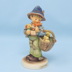 VERY NICE 5 in Hummel Easter Greetings #378, vintage Hummel boy figurine, Easter decor, Hummel 378, porcelain figure, Goebel gift