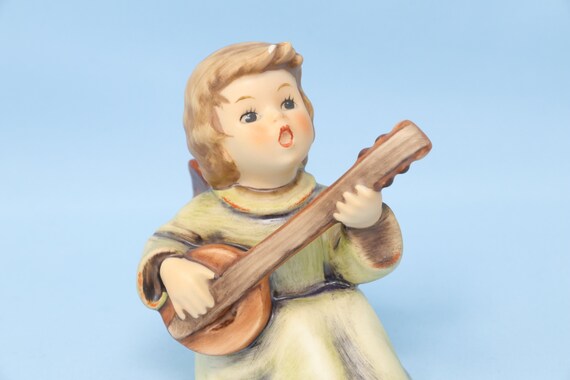 SEHR SCHÖNE Hummel Engel Figur Sounds of the Mandoline 438, 8 cm groß, TMK6  aus den 1980er Jahren, vintage Goebel Porzellan, musikalisches Hummel  Geschenk