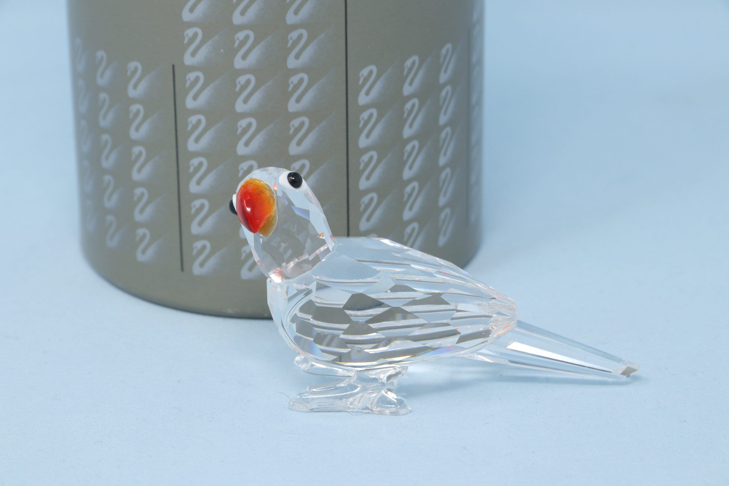 MINT IN Unlabeled BOX Swarovski Parrot With Red Beak #7621