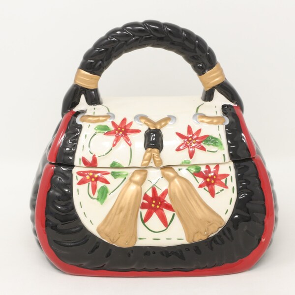 Ceramic Purse Cookie Jar Etsy