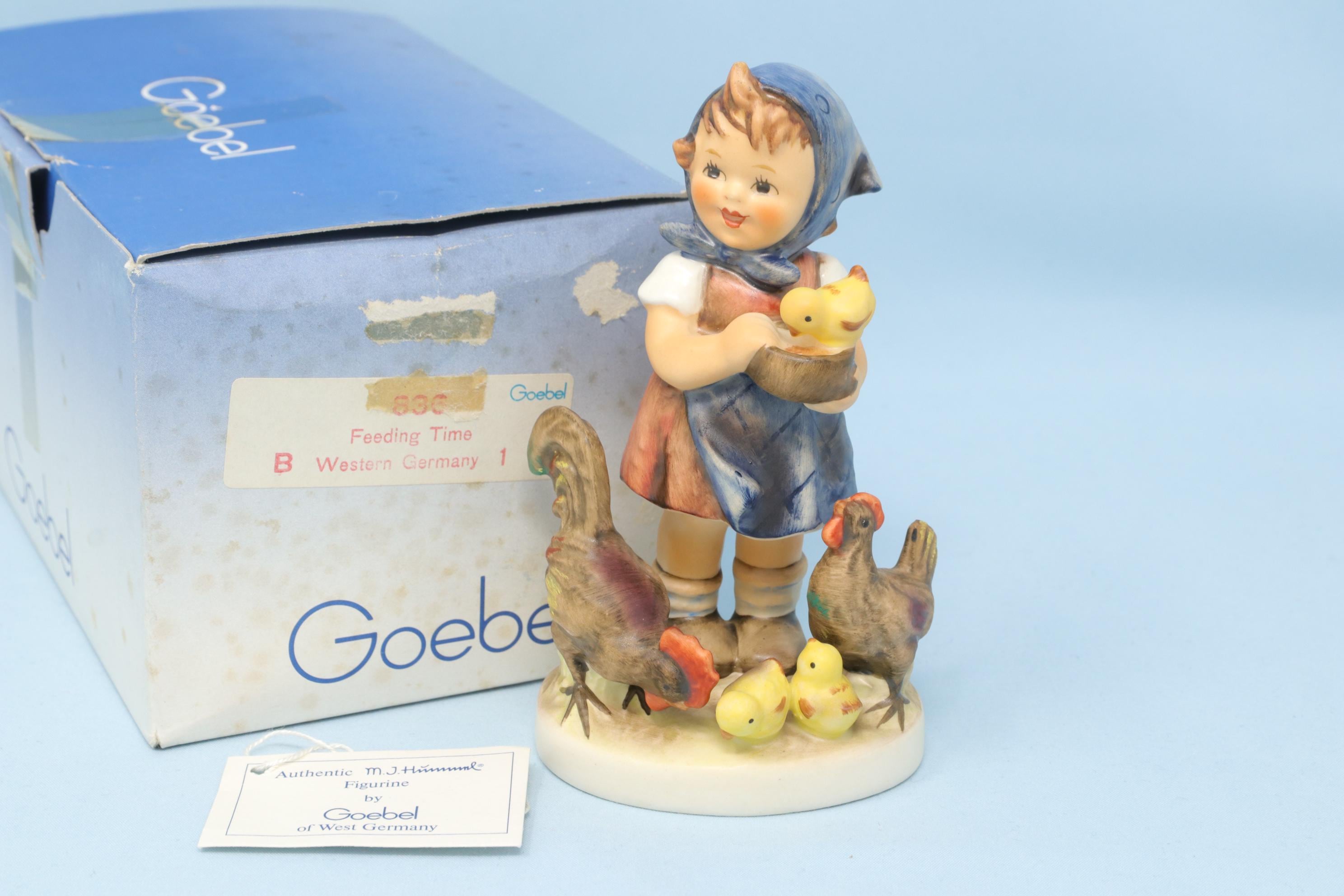 プレッツェルガール　＃2004　★フンメル　ドイツ・ゲーベル　箱付　ご成約済み Hummel Girl Chickens - Etsy