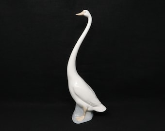 VERY NICE 13 inch NAO by Lladro Long Neck Goose, Rare Nao Lladro goose figurine, vintage porcelain goose decor, Nao bird, Lladro gift