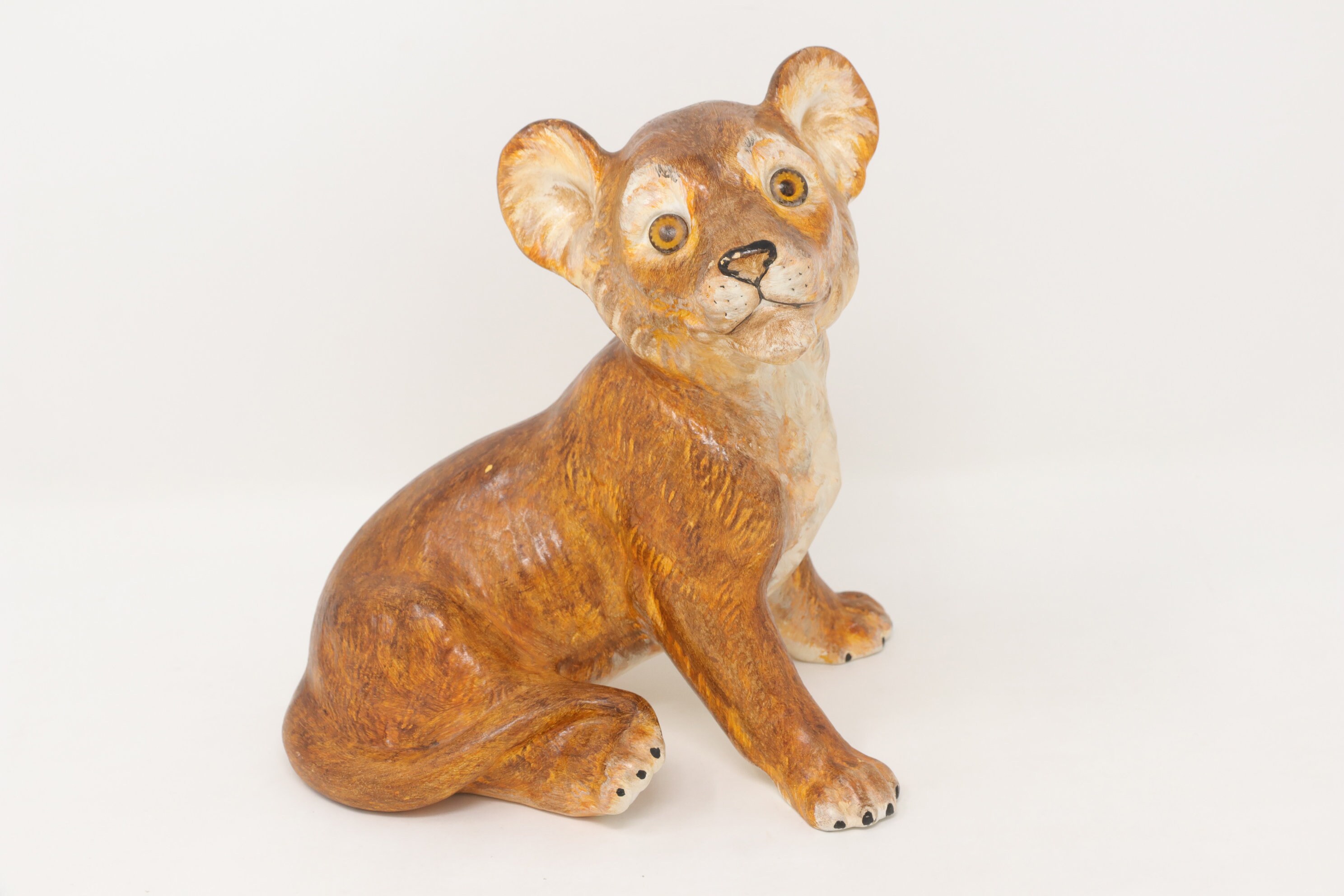 Curio Display Ceramic LION King of the Jungle Ceramic Animal Ceramic Ornament 
